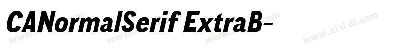 CANormalSerif ExtraB字体转换
